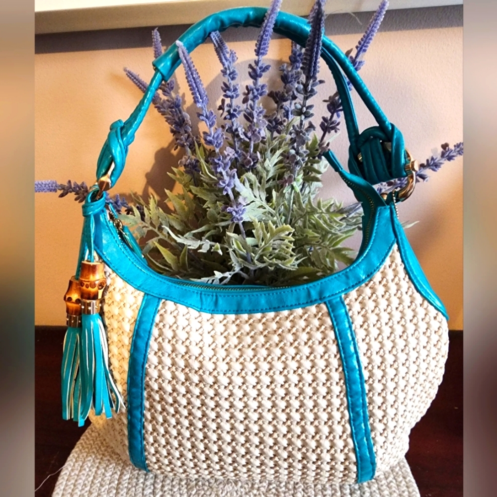 Big Buddha® Woven Hobo Shoulder Bag
